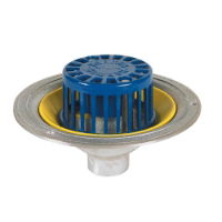 Harmer Anti Vortex Vertical Thread Olet-Dome Grate-100mm Dia