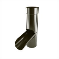 100mm Dia Downpipe Rainwater Diverter (Grey Brown)