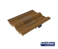 Double Pantile Tile Vent Brown