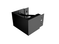 125x100mm Joggle Joint Box Gutter Internal Left Hand Stop end