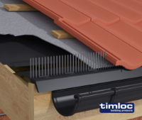 Over fascia eaves vent -comb filler 10mm airflow 900mm black