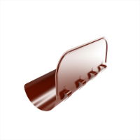 125mm Gutter Overflow Element 180° (Oxide Red)