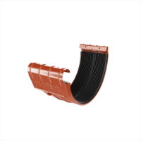 125mm Half Round Union Connector (Copper Brown)