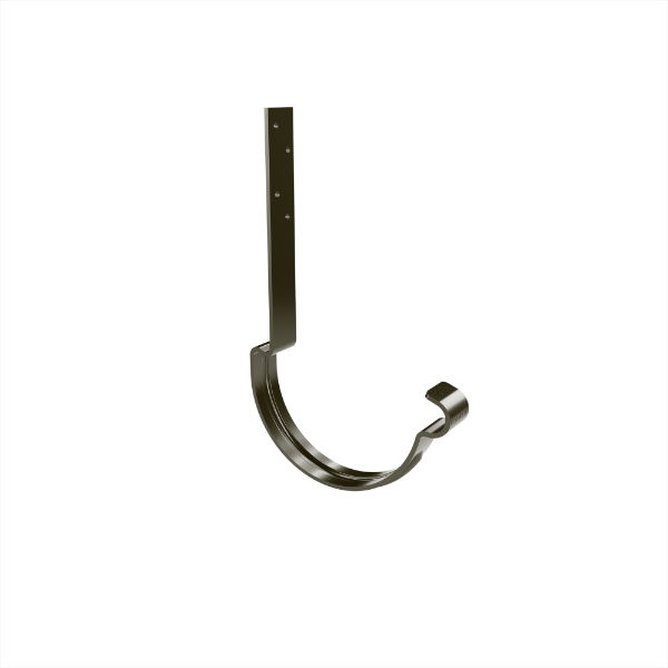 125mm Half Round Top Fix Rafter Bracket 185mm (Grey Brown)