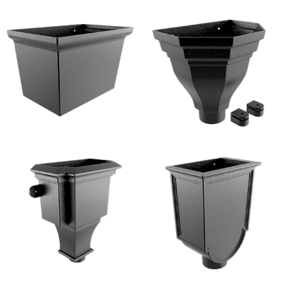 101mm Square Aluminium Hoppers