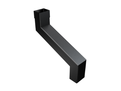 101x76mm Rectangular Radius Edge Adjustable Offset 400mm