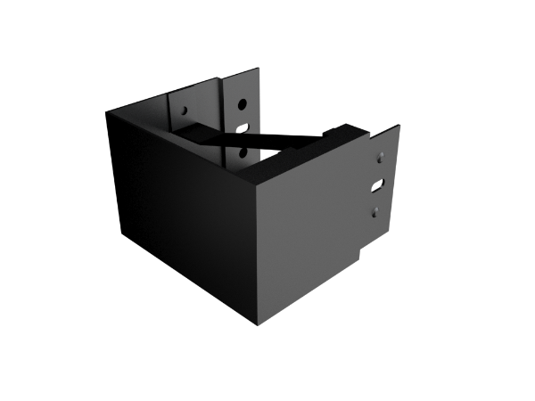 100x75mm Joggle Joint Box Gutter Internal Left Hand Stop end