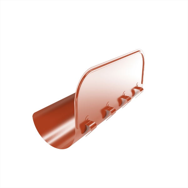 150mm Gutter Overflow Element 180° (Copper Brown)