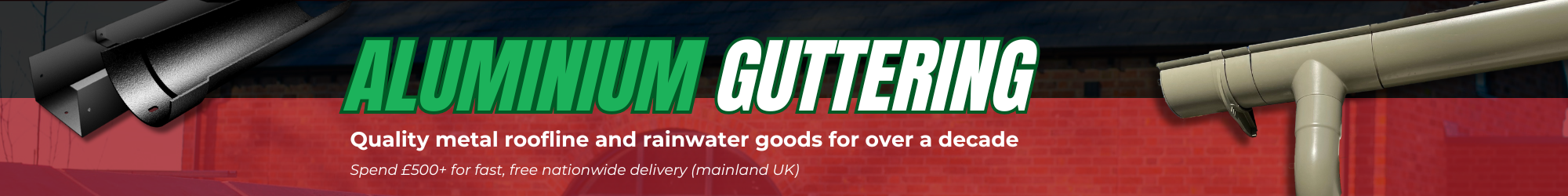 Aluminium O.G Gutters - Aluminium Guttering - Gutters Online