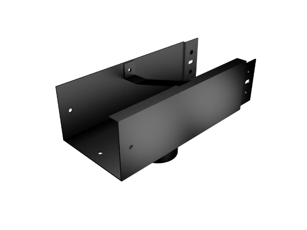 125x100mm Joggle Joint Box Gutter 63mm Round Outlet