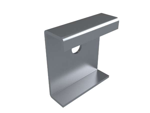 Moulded Ogee Gutter Direct Fix Bracket - Galvanised