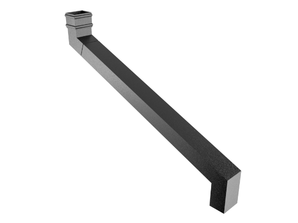 101x76mm Square Edge Adjustable Offset 1000mm + Cast Plain Collar