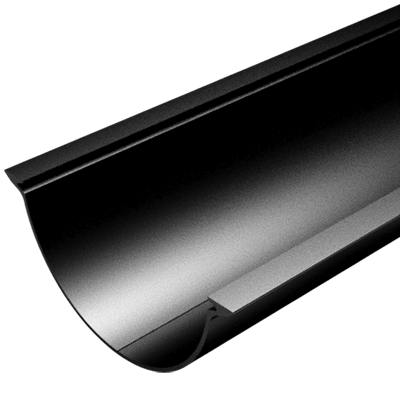 Product Thumbnail image - Beaded Half Round Extruded Aluminium Gutter