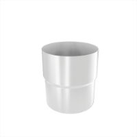 87mm Dia Downpipe Connector (Pure White)