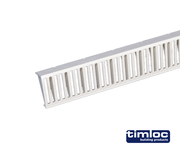 Over fascia eaves vent strip 25mm airflow 300mm white