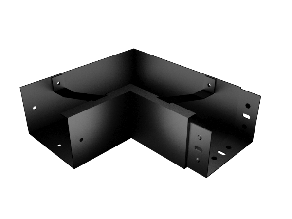 Pressed Aluminium Joggle Joint Box Gutter 90 Deg Int Angle