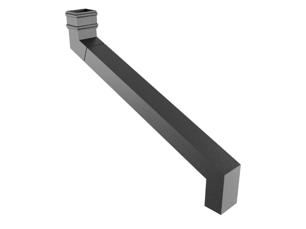 101x76mm Square Edge Adjustable Offset 750mm + Cast Plain Collar