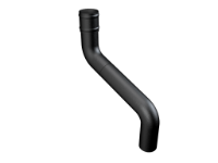 Aluminium Downpipe-Round 2 Part Adjustable Offset