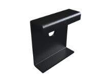 Moulded Ogee Gutter Direct Fix Bracket - Galvanised  - Black