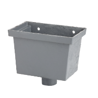 Flat Back Rainwater Head No 2 - 3" Round Outlet